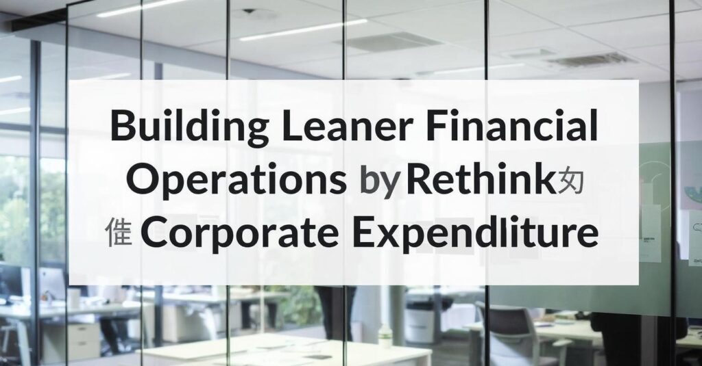 Building Leaner Financial Operations by Rethinking Corporate Expenditure