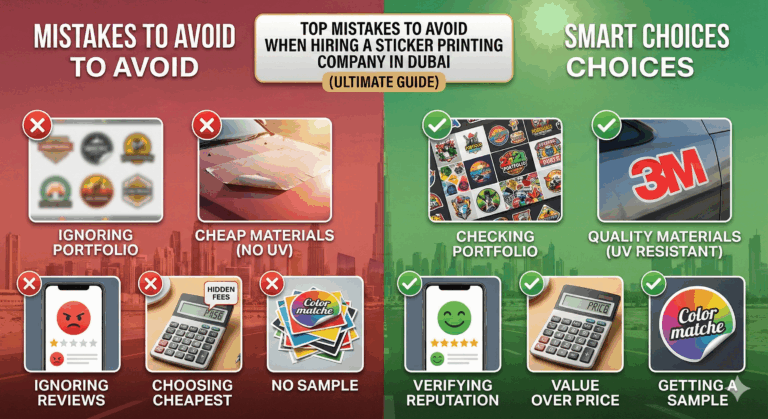 Top Mistakes to Avoid When Hiring a Sticker Printing Company in Dubai (Ultimate Guide for 2025) Top Mistakes to Avoid When Hiring a Sticker Printing Company in Dubai (Ultimate Guide for 2025)