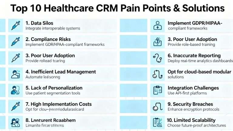 Top 10 Healthcare CRM Pain Points & How to Fix Them Top 10 Healthcare CRM Pain Points & How to Fix Them