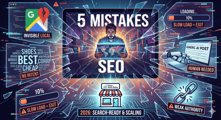 5 SEO Mistakes Small Businesses Make (and How to Fix Them in 2026) 5 SEO Mistakes Small Businesses Make (and How to Fix Them in 2026)