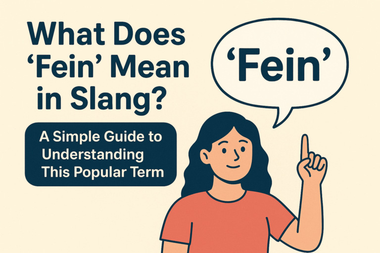 What Does ‘Fein’ Mean in Slang? A Simple Guide to Understanding This Popular Term What Does ‘Fein’ Mean in Slang? A Simple Guide to Understanding This Popular Term