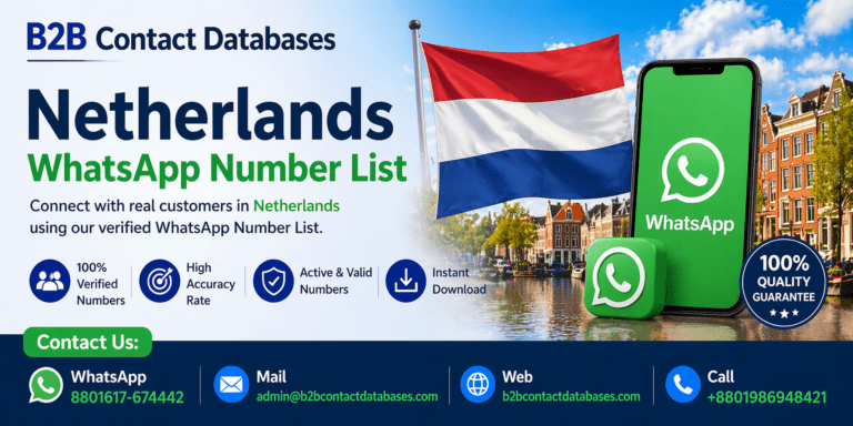 Turn Conversations into Conversions with Targeted Netherlands WhatsApp Contacts Turn Conversations into Conversions with Targeted Netherlands WhatsApp Contacts