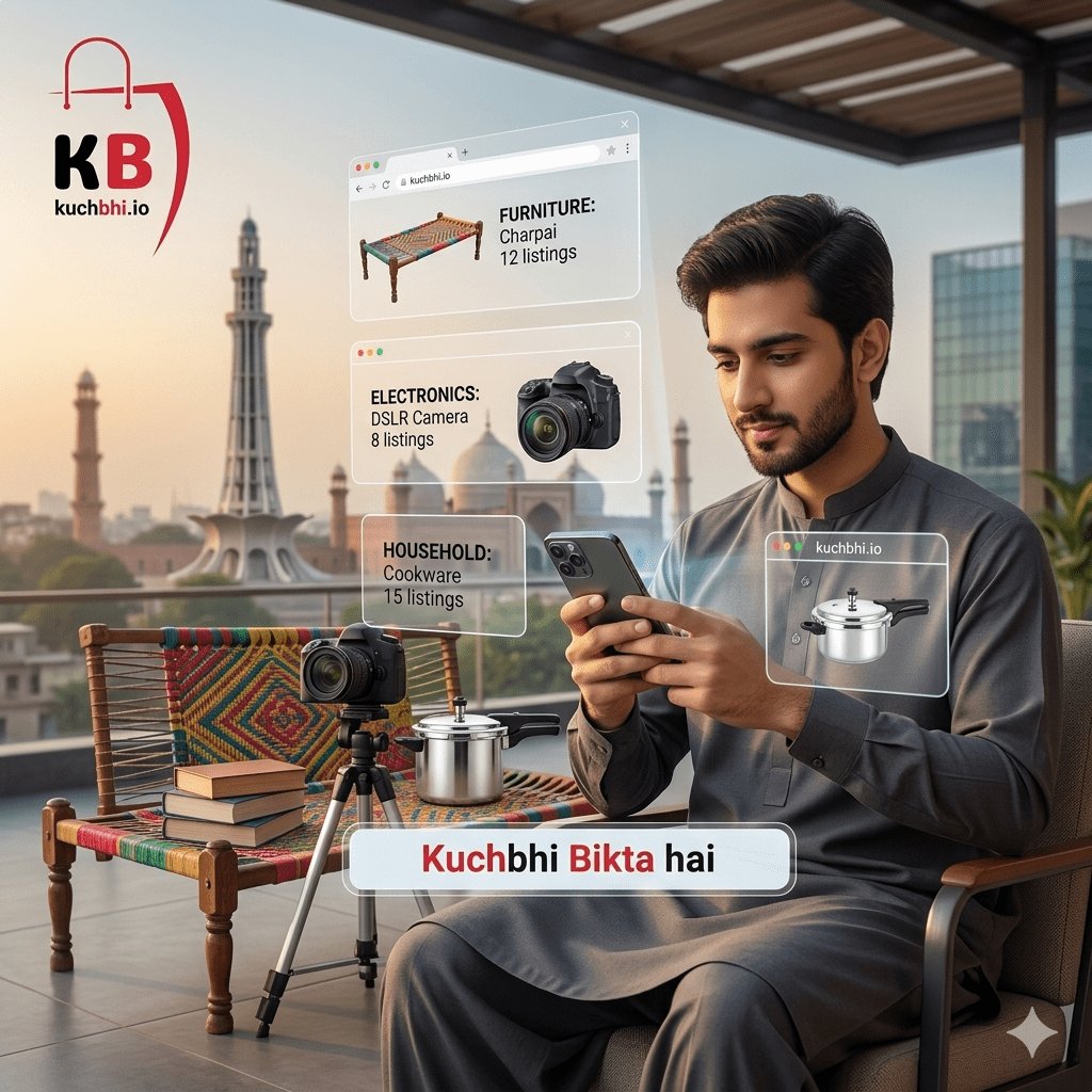 Second Hand Items for Sale – Buy & Sell Smartly in Pakistan with KUCHBHI.io Second Hand Items for Sale