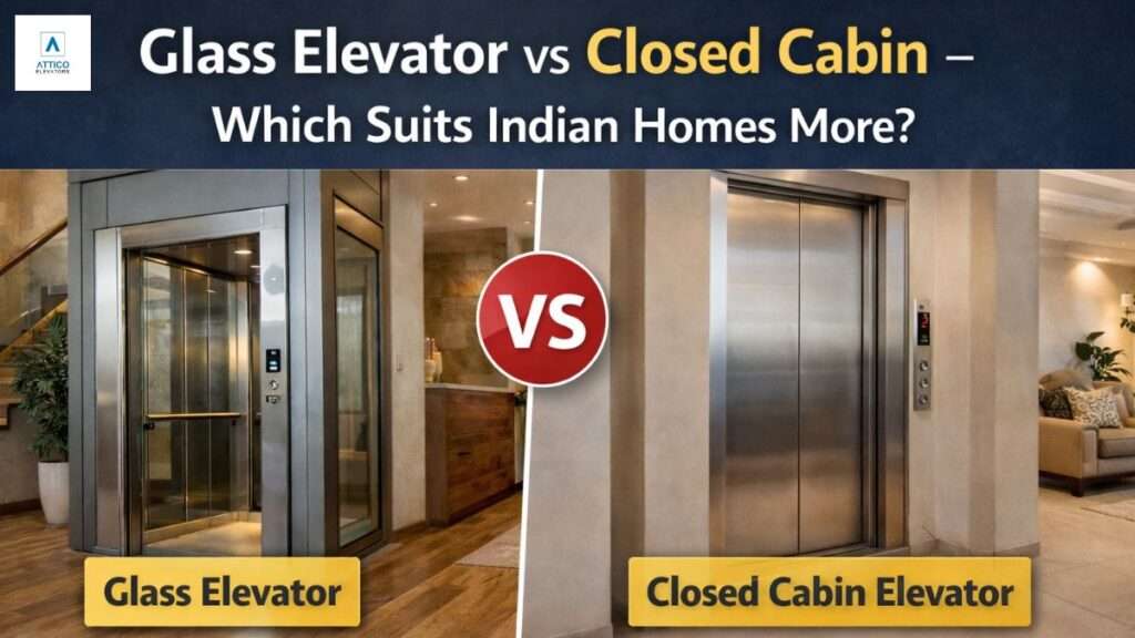 Glass Elevator vs Closed Cabin – Which Suits Indian Homes More?