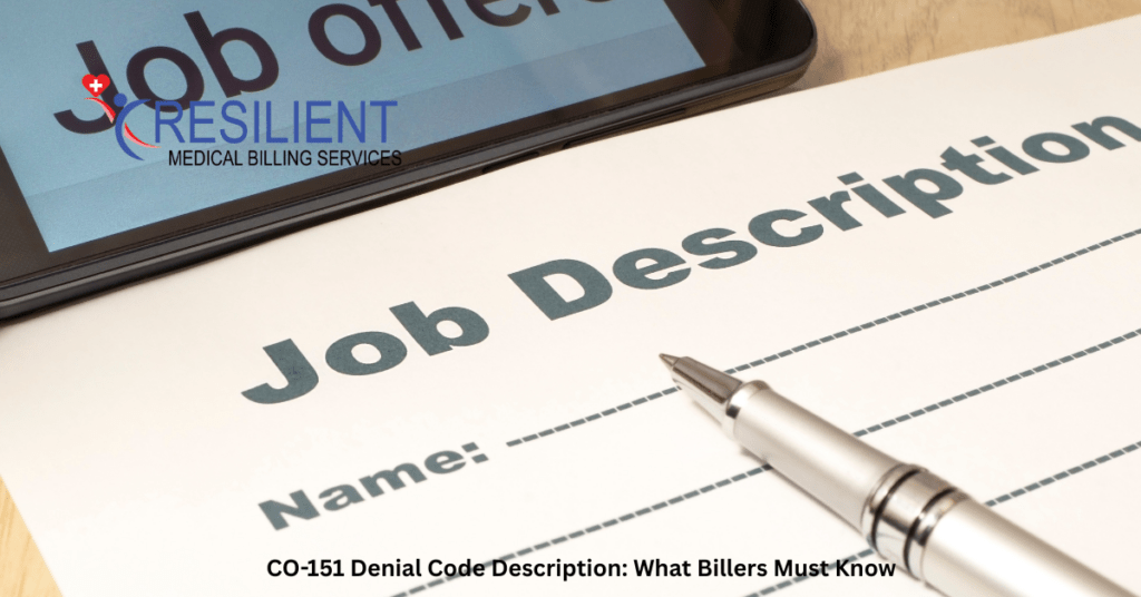 CO-151 Denial Code Description: What Billers Must Know