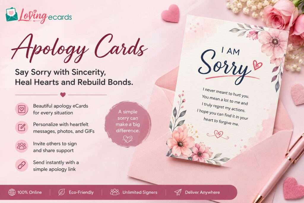 Heartfelt Im Sorry eCard Ideas for Genuine Online Apologies