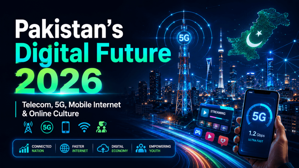 Pakistan’s Digital Future in 2026: How Telecom, 5G, Mobile Internet, Streaming, and Online Culture Are Changing Everyday Life