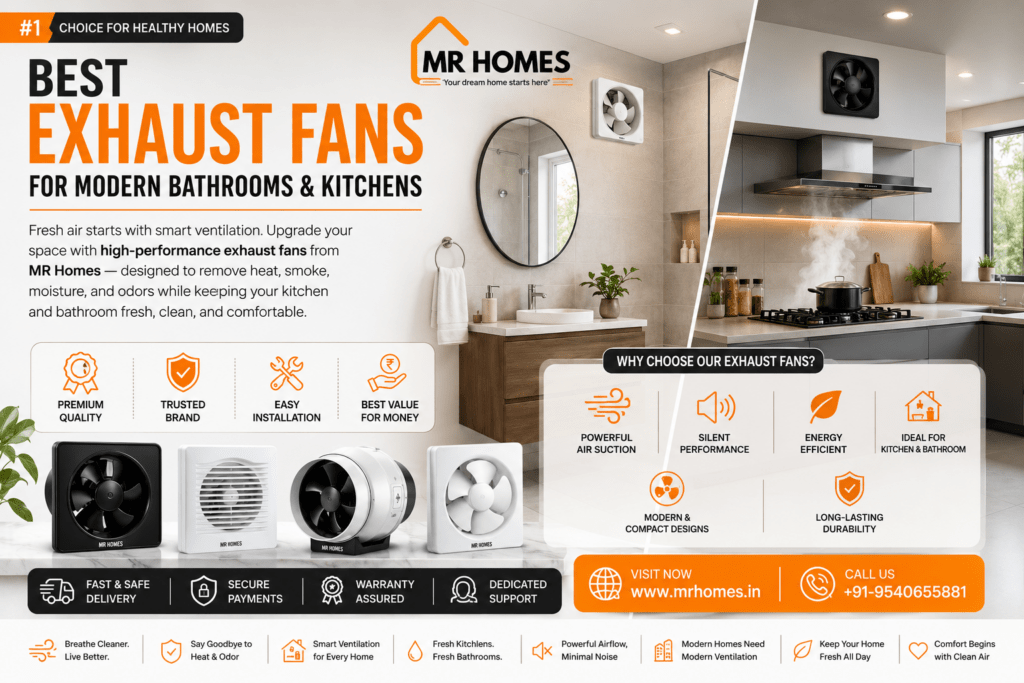 Best Exhaust Fans for Modern Bathrooms and Kitchens