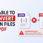 Unable to Convert JSON Files to PDF? Here’s the Easy Fix Guide Unable to Convert JSON Files to PDF? Here’s the Easy Fix Guide