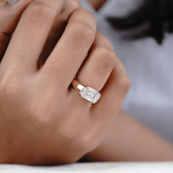Unique East West Engagement Ring for Modern Brides Unique East West Engagement Ring for Modern Brides