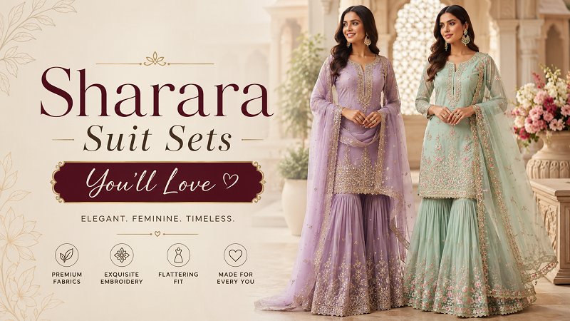 Sharara Suit Sets You’ll Love: Trendy, Comfortable & Elegant Sharara Suit Sets You’ll Love: Trendy, Comfortable & Elegant