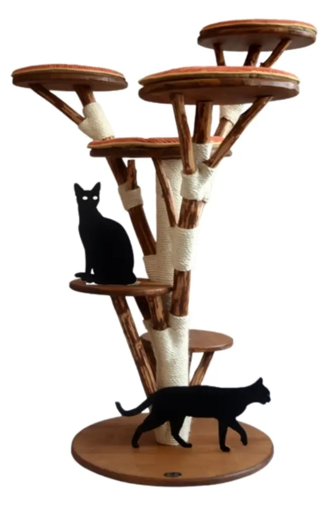 Natürlicher Kratzbaum Aus Echtem Holz Für Moderne Katzenhaushalte Heute