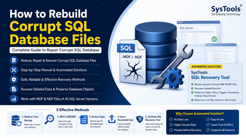How to Rebuild Corrupt SQL Database Files?