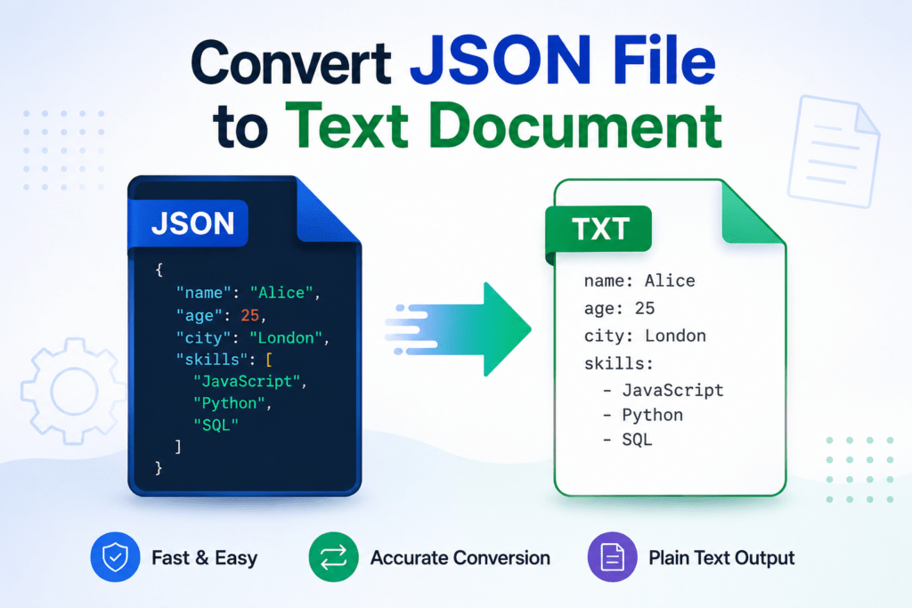 How to Convert JSON File to Text Document? Quick Ways