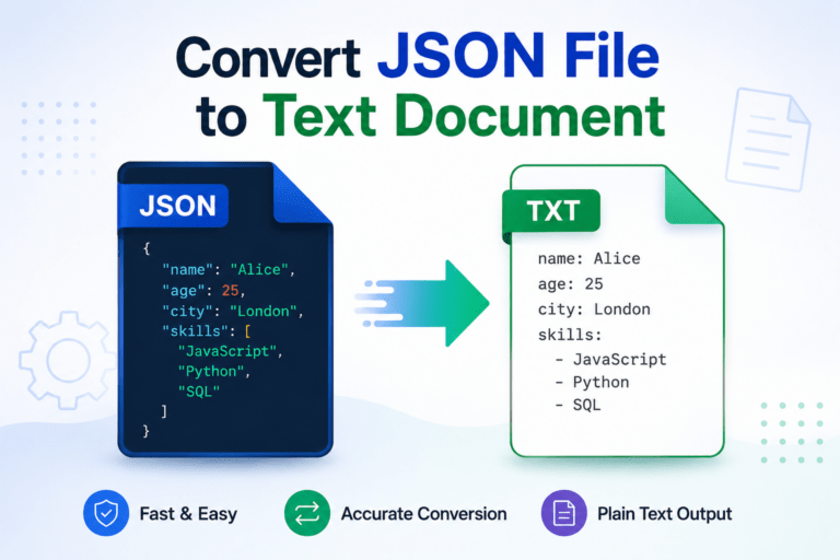 How to Convert JSON File to Text Document? Quick Ways