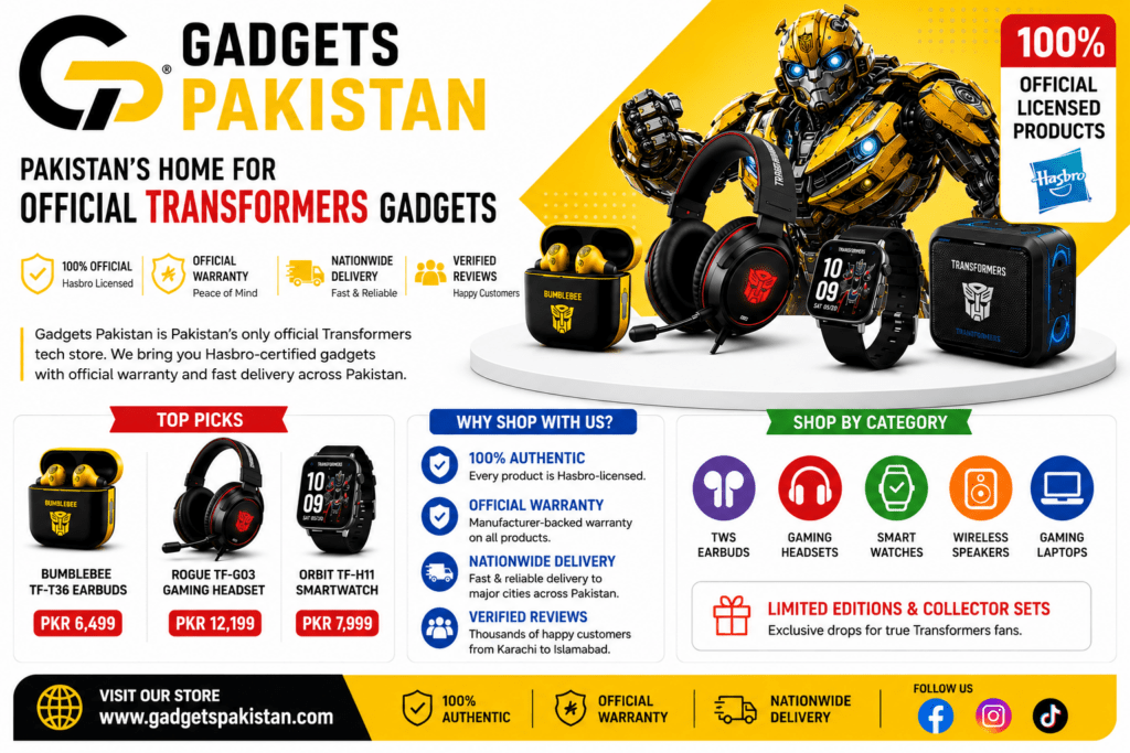 Gadgets Pakistan: Pakistan’s Home for Official Transformers Gadgets