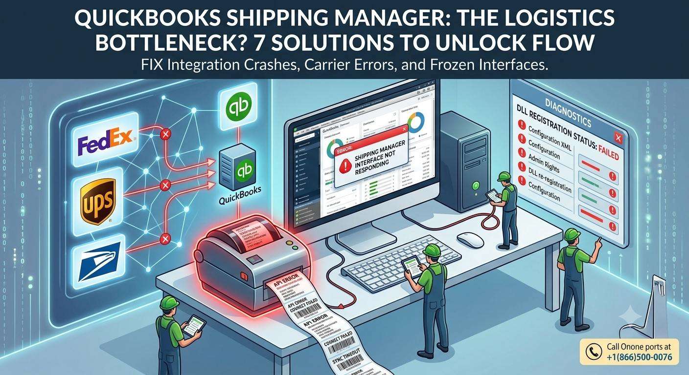 How to Fix QuickBooks Shipping Manager Not Working (Step-by-Step)