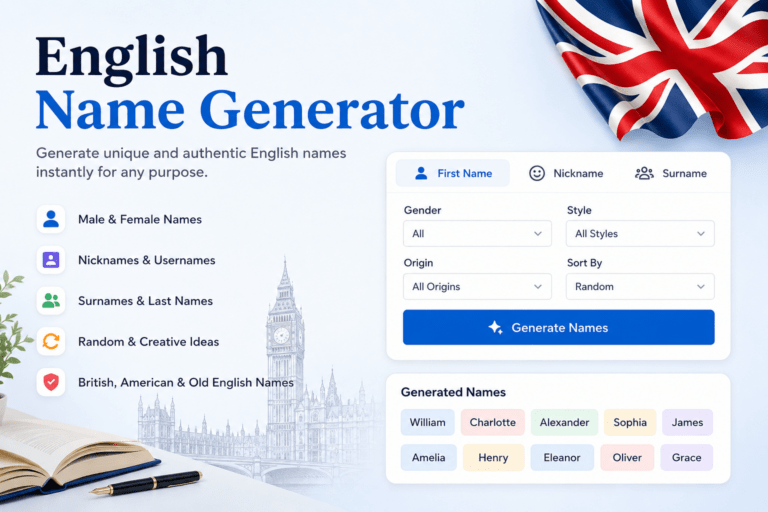 English Name Generator Create Unique British, American Names English Name Generator Create Unique British, American Names