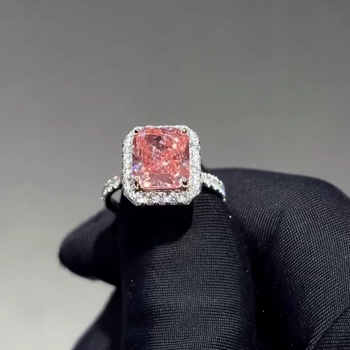 Unique Lab Grown Pink Diamond Ring Designs for Women