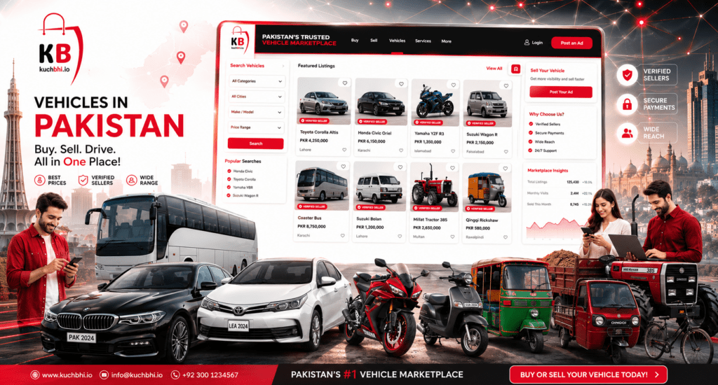Vehicles in Pakistan – Buy, Sell & Explore Every Vehicle on KuchBhi.io Vehicles in Pakistan – Buy, Sell & Explore Every Vehicle on KuchBhi.io