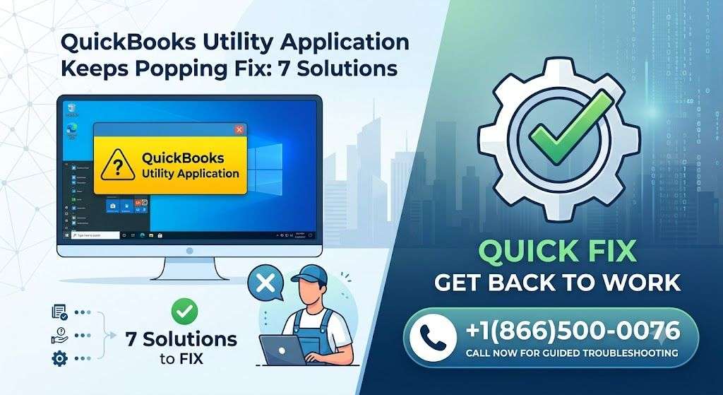QuickBooks Utility Application Keeps Popping Up: 7 Working Solutions
