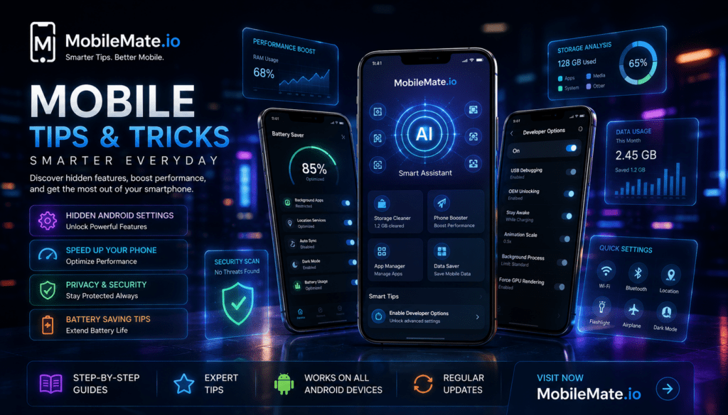 Mobile Tips & Tricks with MobileMate.io: Unlock Hidden Smartphone Features Like a Pro Mobile Tips & Tricks