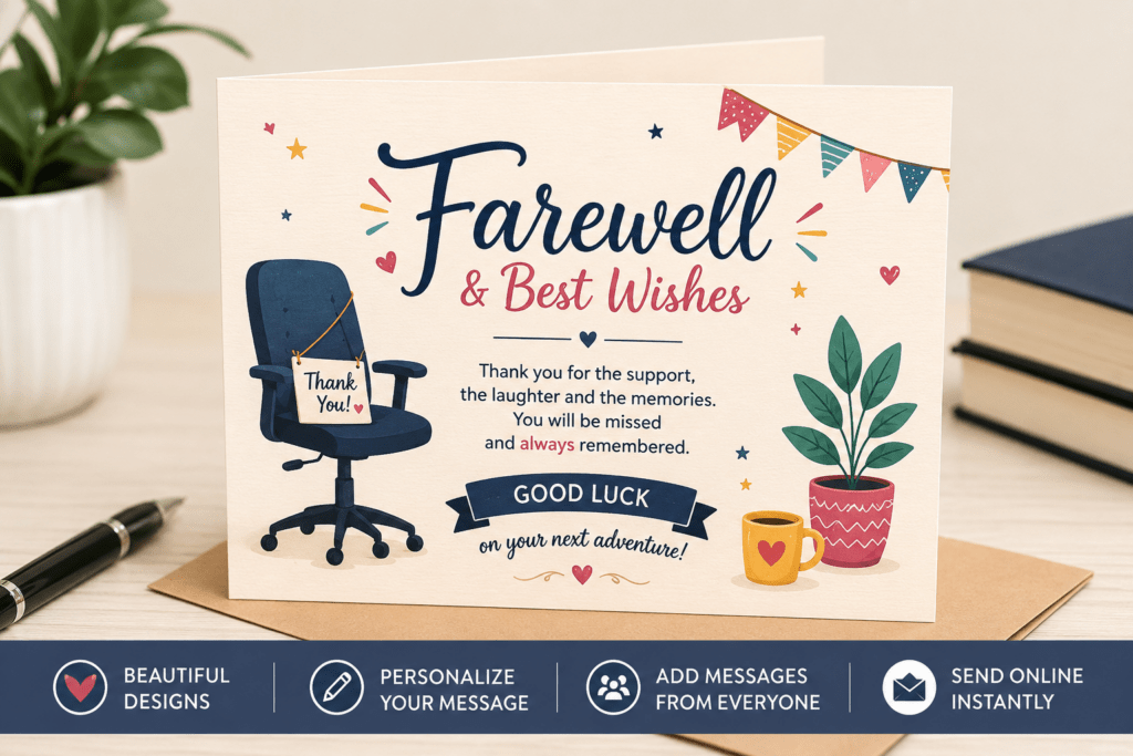 Farewell Card for Colleague | Online Leaving Cards & Digital Farewell Cards