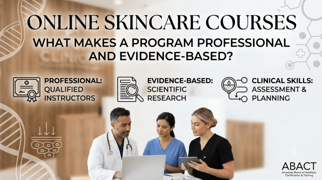 Online Skincare Courses: What Makes a Program Professional and Evidence-Based?