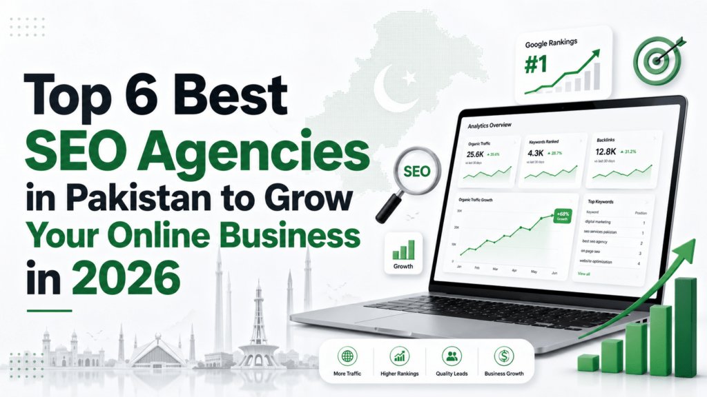 Top 6 Best SEO Agencies in Pakistan to Grow Your Online Business in 2026 Top 6 Best SEO Agencies in Pakistan to Grow Your Online Business in 2026