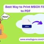 How to Export MBOX to PDF Files in Bulk?