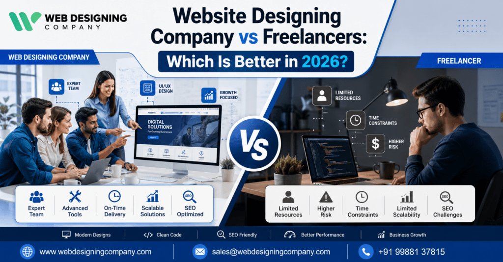 Website Designing Company vs Freelancers: Which Is Better in 2026? Website Designing Company vs Freelancers: Which Is Better in 2026?