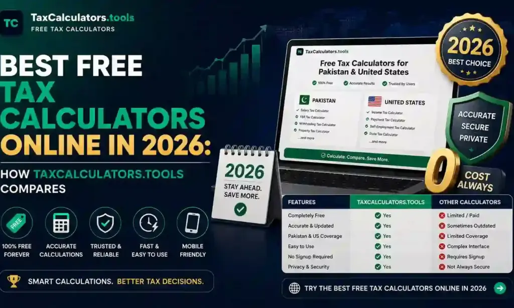 Best Free Tax Calculators Online in 2026: How TaxCalculators.tools Compares