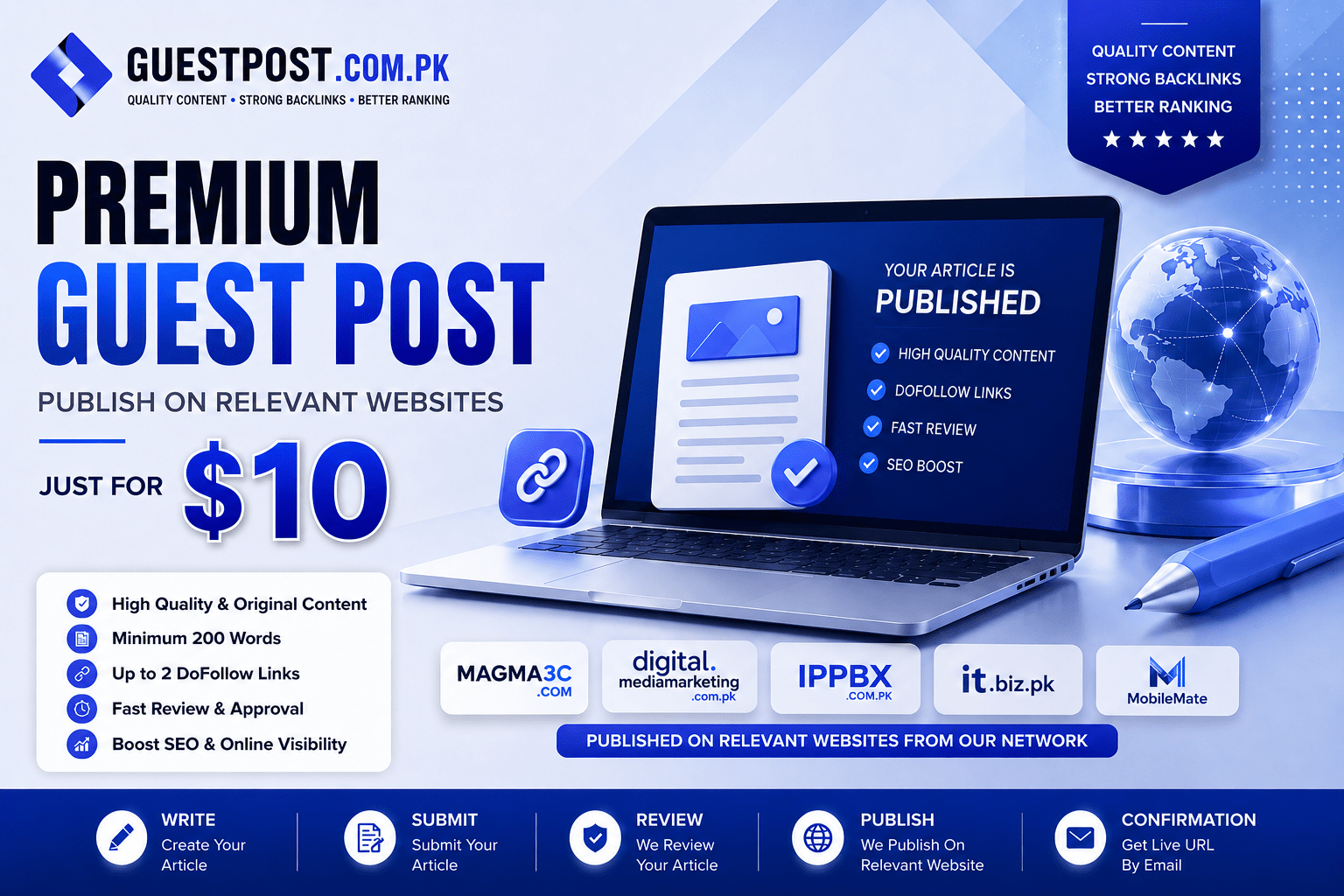 Premium Guest Post – Publish on Relevant Websites Premium guest post