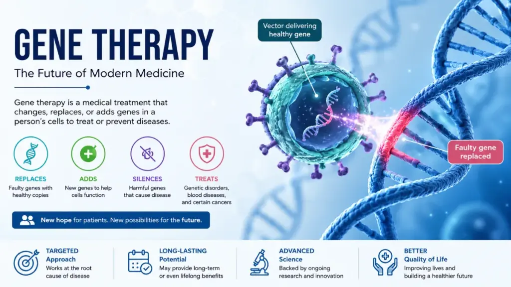 Gene Therapy Explained: Complete Guide to Benefits, Risks, Treatment, Cost, and Availability in India Gene Therapy Explained: Complete Guide to Benefits, Risks, Treatment, Cost, and Availability in India