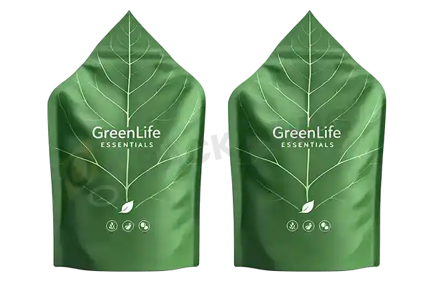 Custom Green Mylar Bags for Strong Daily Packaging Use Custom Green Mylar Bags for Strong Daily Packaging Use