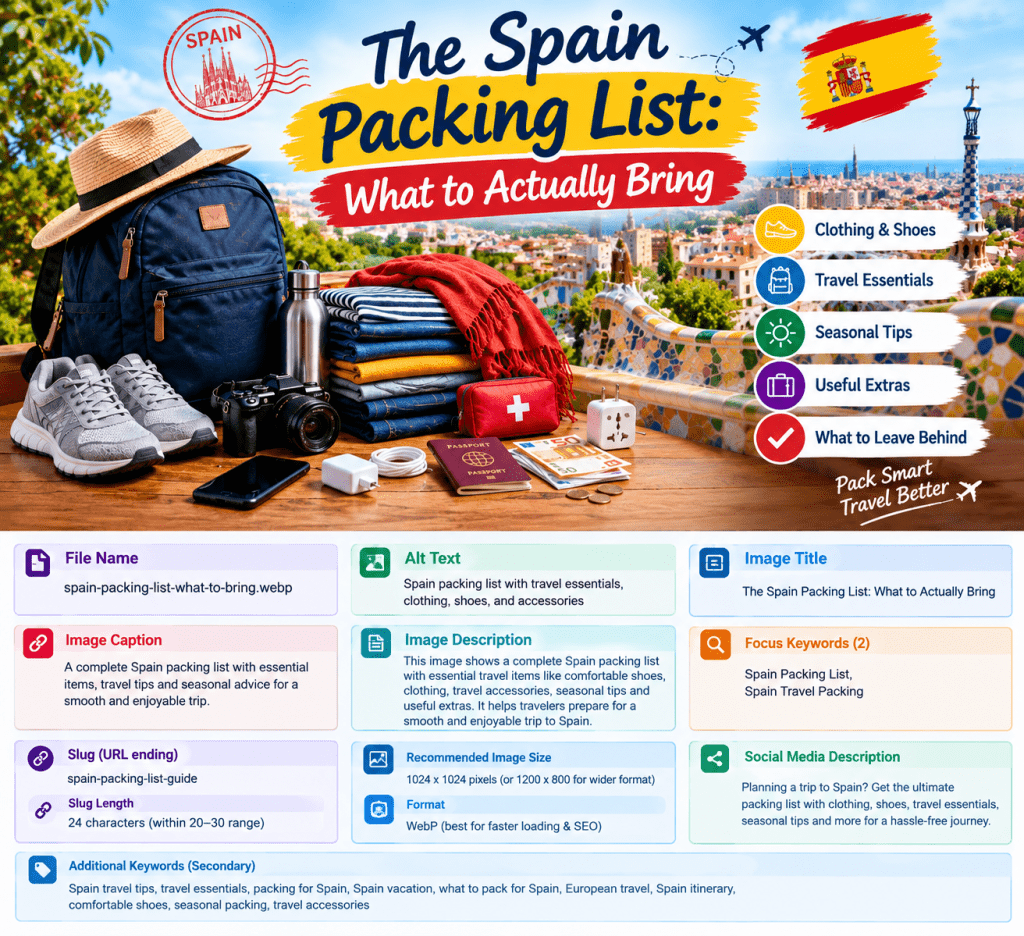 The Spain Packing List: What to Actually Bring The Spain Packing List: What to Actually Bring