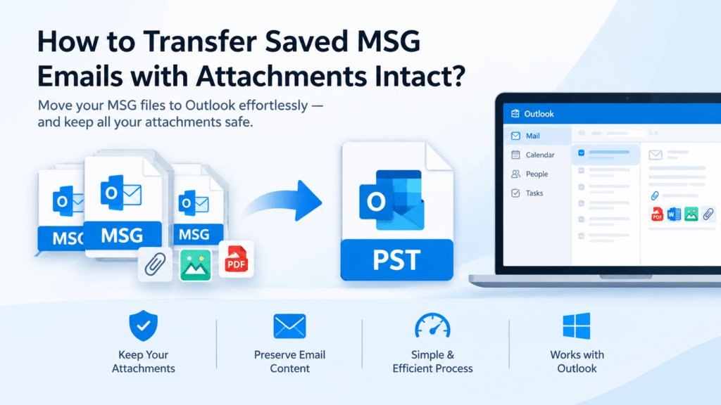 How to Transfer Saved MSG Emails with Attachments Intact? How to Transfer Saved MSG Emails with Attachments Intact?