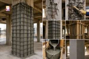 Column Jacketing Services for Structural Strengthening